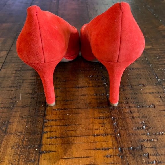 Alex Marie Red Suede Heels 9W - Picture 4 of 6
